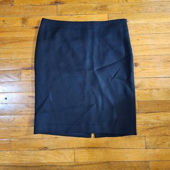 Red Valentino Black Wool Pencil Skirt 46 US 10 - Picture 1 of 7
